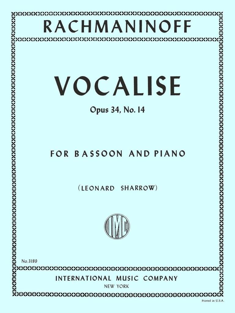 Vocalise, Op. 34 No. 14